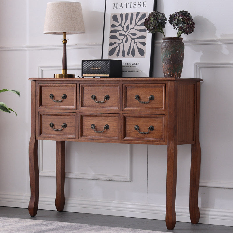Classic Six-Drawer Console