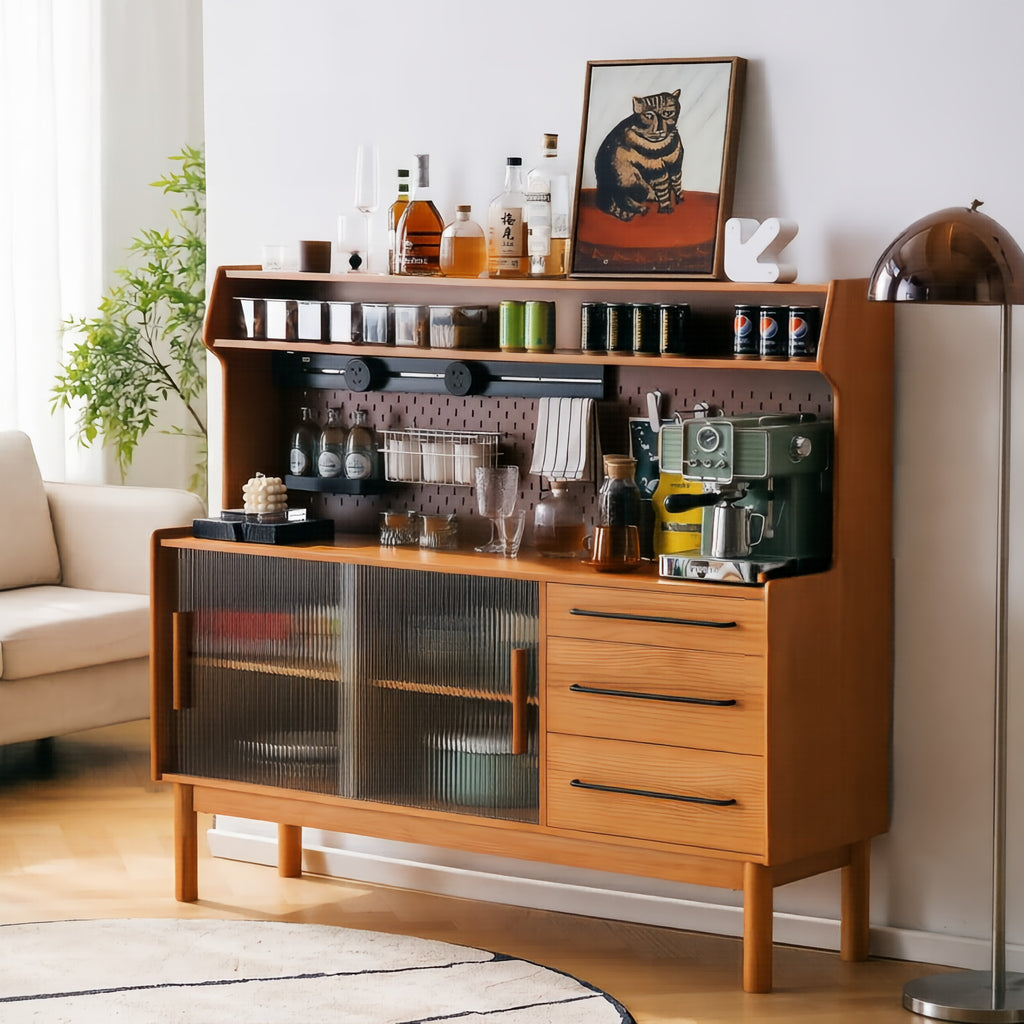 Pegboard Mid-Century Cabinet
