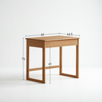 Compact Solid Wood Multi-Use Frame Desk