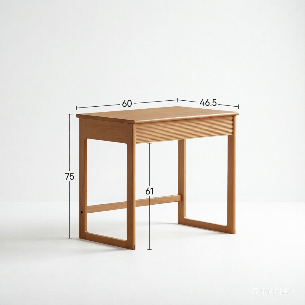 Compact Solid Wood Multi-Use Frame Desk