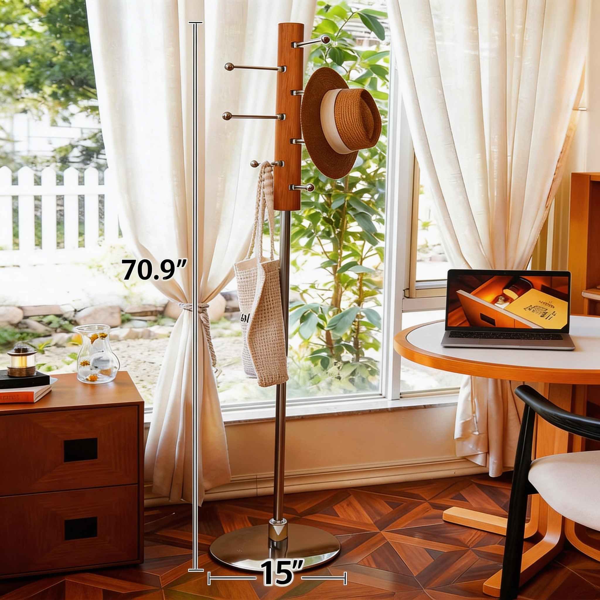 Orbit Base Multi-Hook Coat Stand