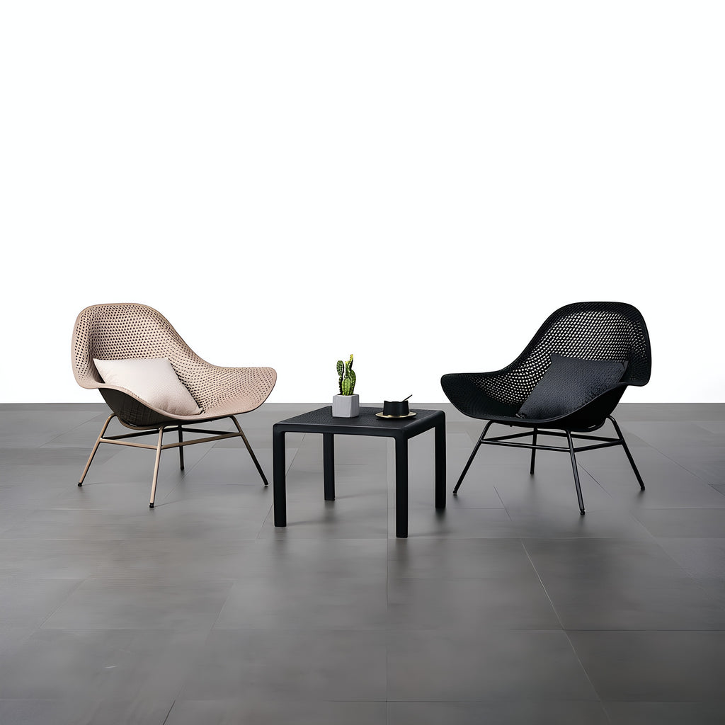 Modern Perforated Shell Lounge Chair