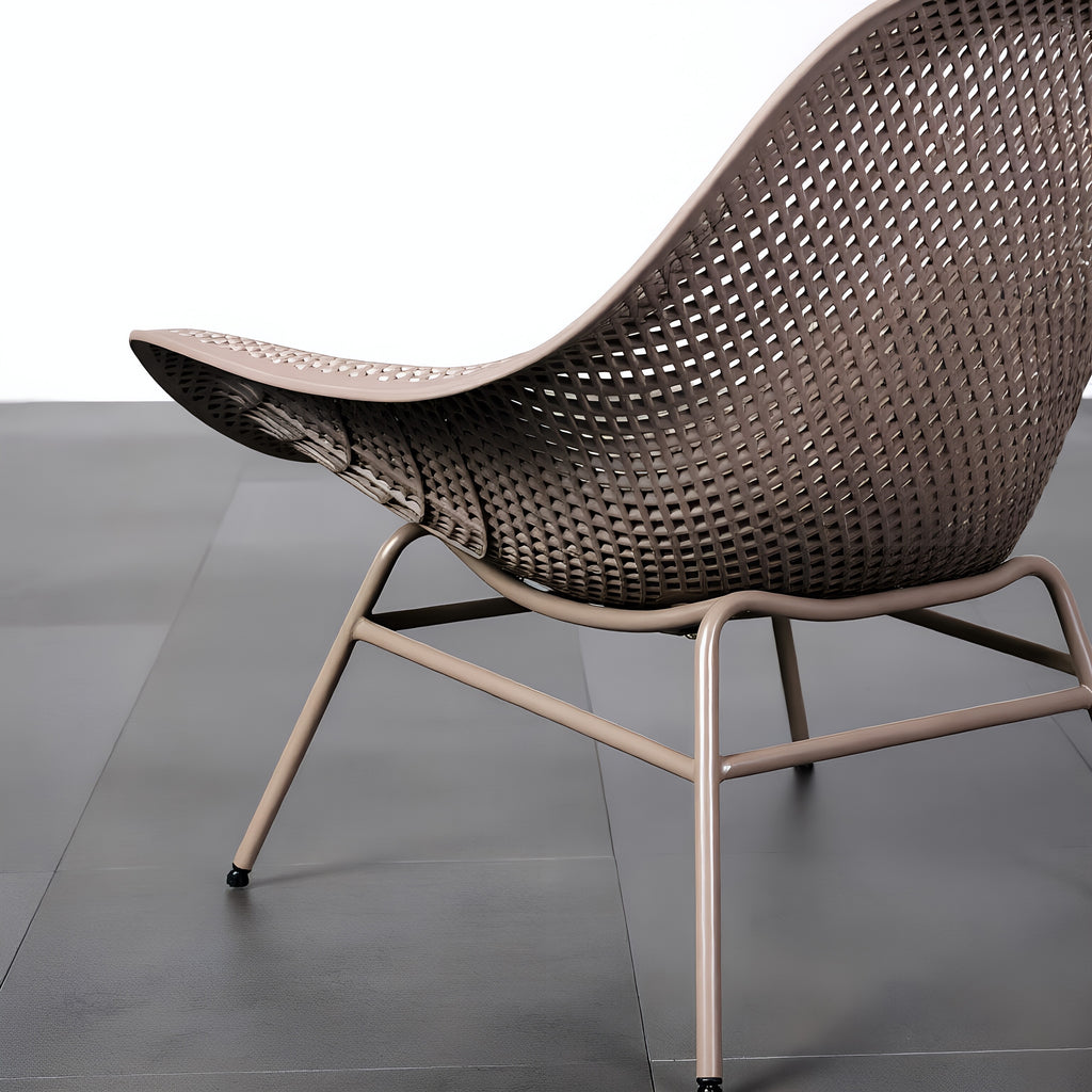 Modern Perforated Shell Lounge Chair