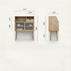 Reeded Mid-Century Cabinet