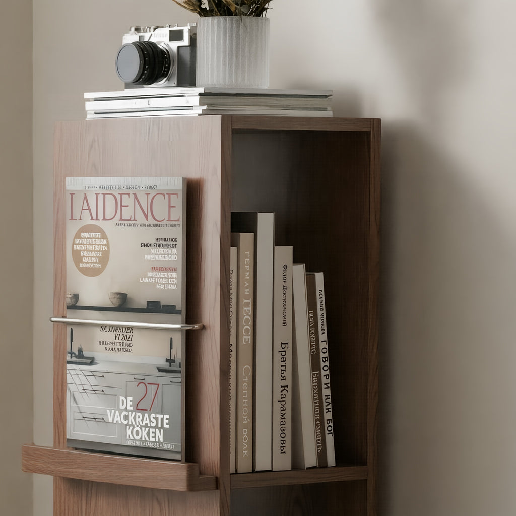 Precision Narrow Walnut Shelf Unit