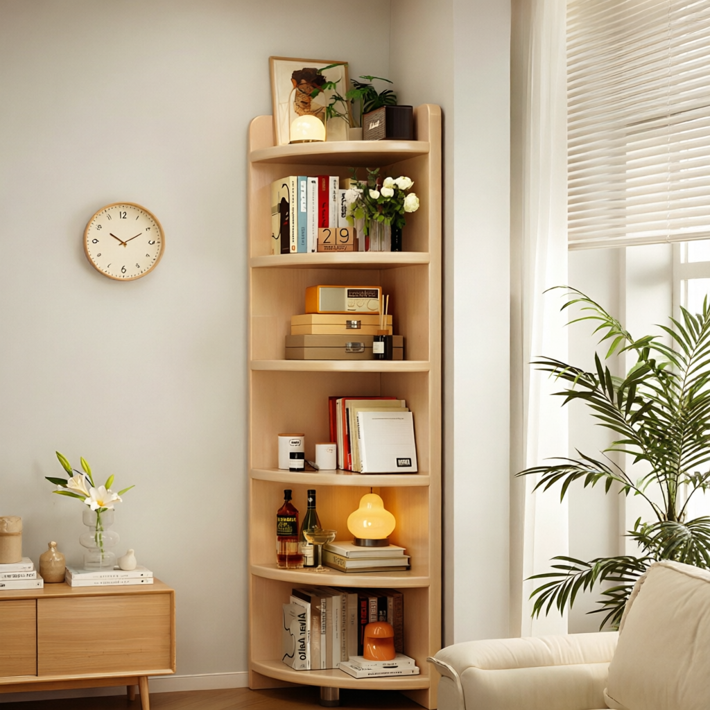 Corner Pine Natural Shelf