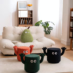 Giggle Stool – Plush Character Stool with Waving Arms & Expressive Eyes
