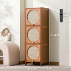 RattanOrb Three-Drawer Cabinet