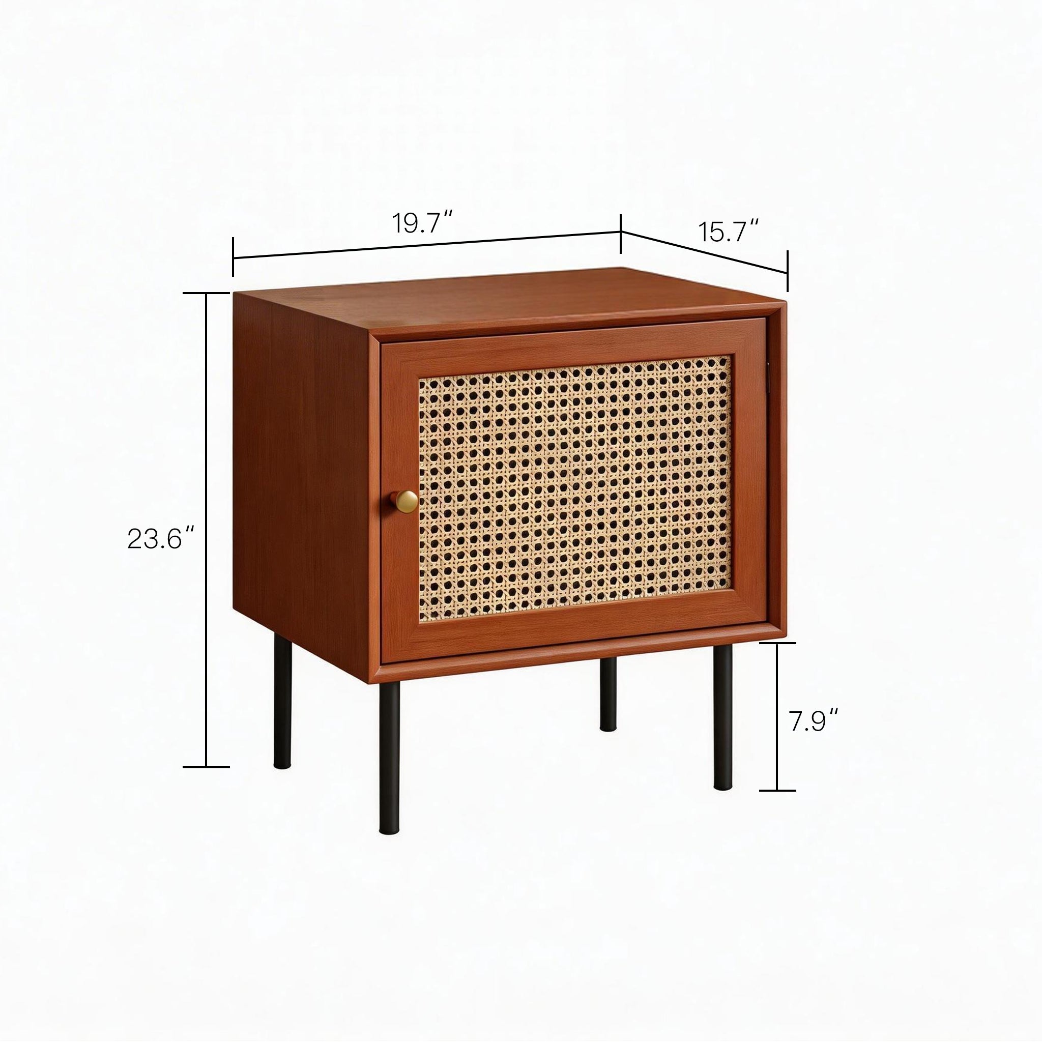 Rattan Accent Cabinet