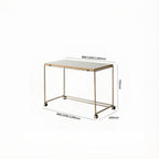 Adjustable-Size Rolling Metal Frame Work Desk