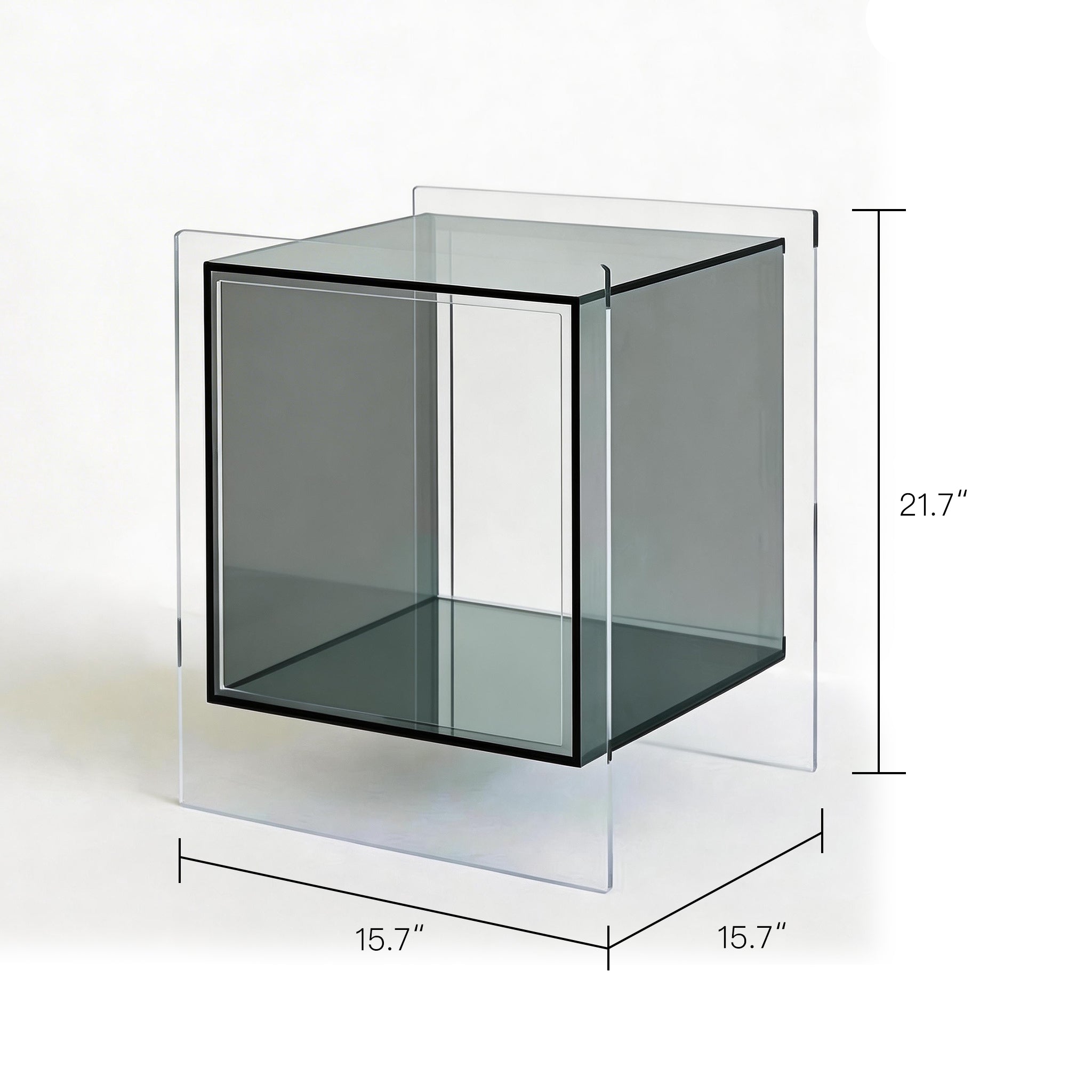 Smoked Acrylic Cube