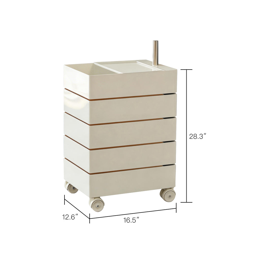 Stacked Multi-Drawer Cart