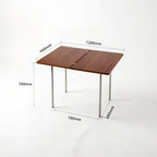Mid-Century Solid Wood Foldable Dining Table