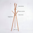 Modern Minimalist Solid Wood Branch-Inspired Coat Rack