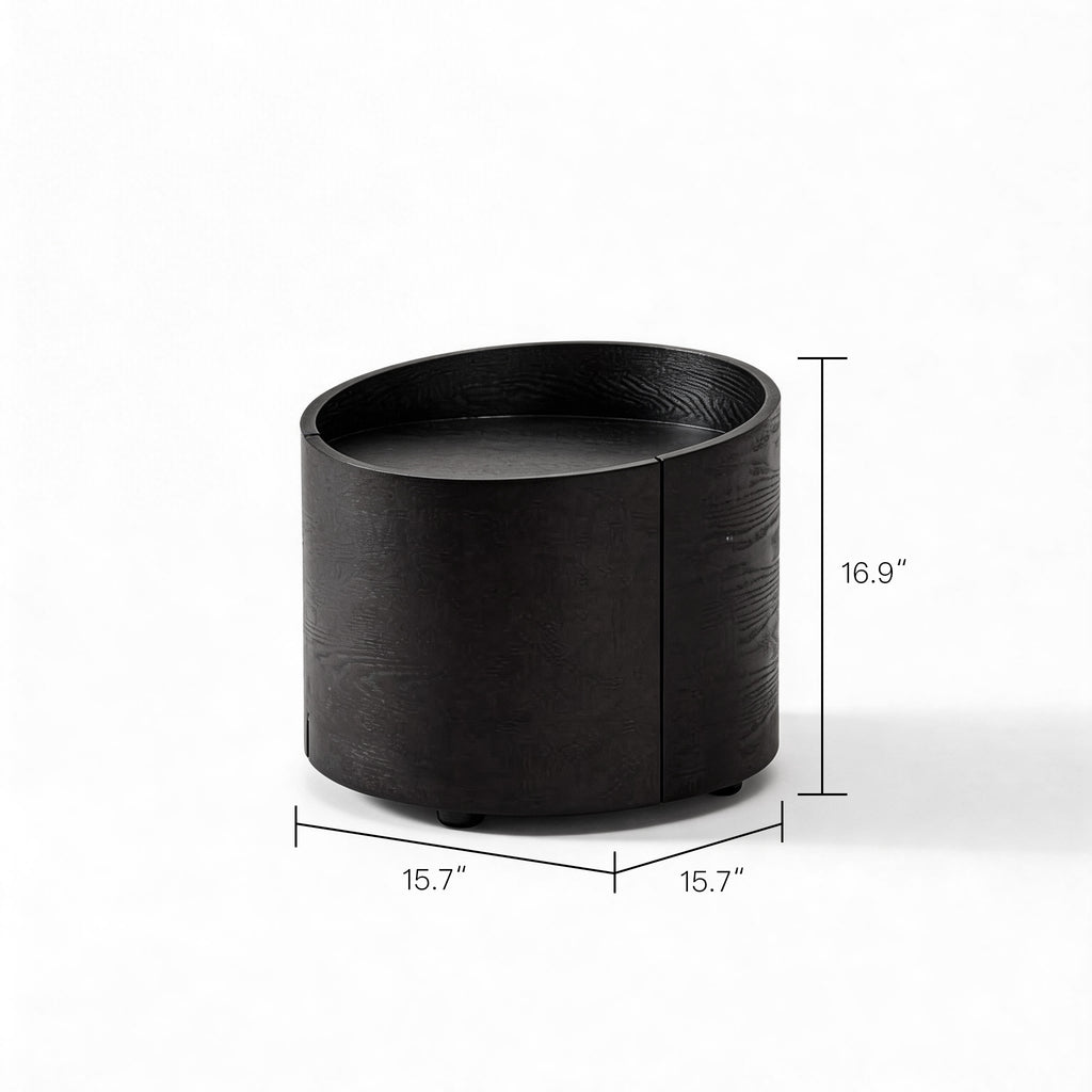Round Minimalist Nightstand