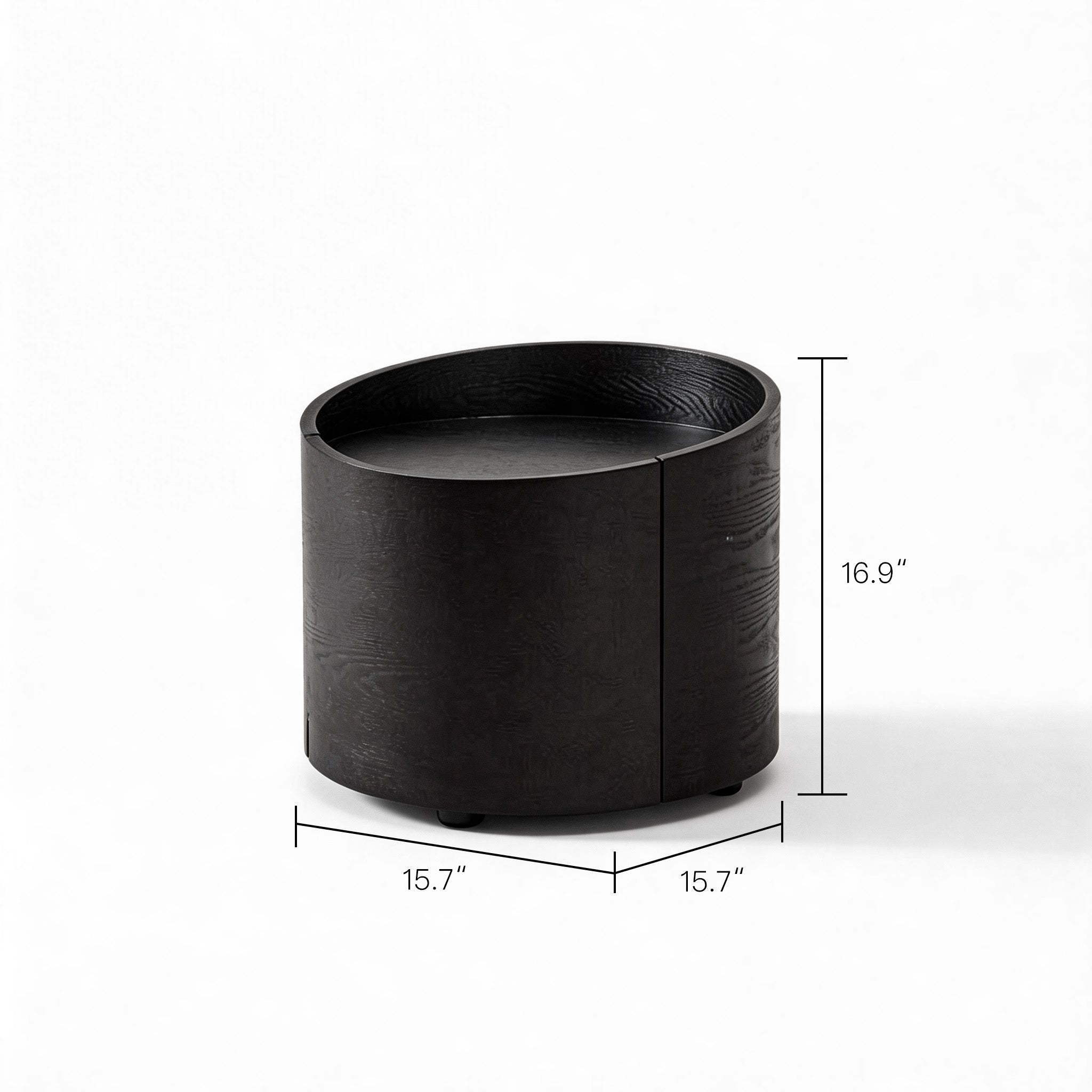 Round Minimalist Nightstand
