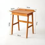 X-Brace Solid Wood Compact Work Desk