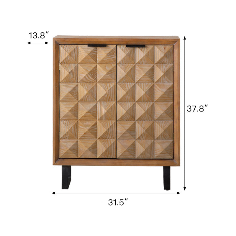 Geometric 3D Accent Cabinet