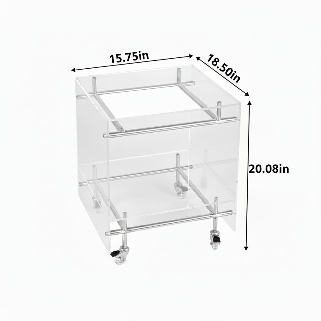 ClearAcrylic Rolling Cart