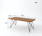 Hairpin Leg Solid Wood Modern Office Desk