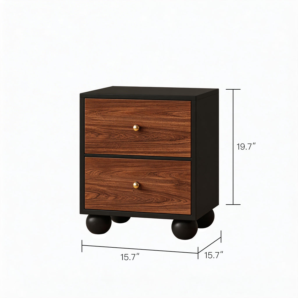 RollingTwoTone Nightstand