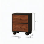 RollingTwoTone Nightstand