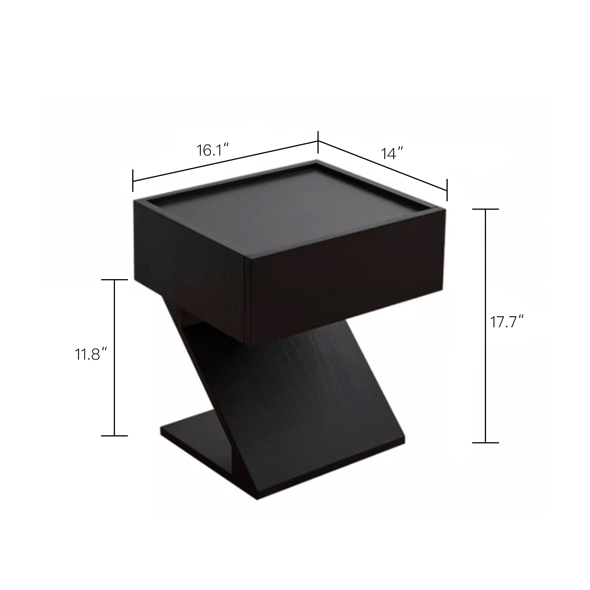 Z-Frame Minimalist Nightstand