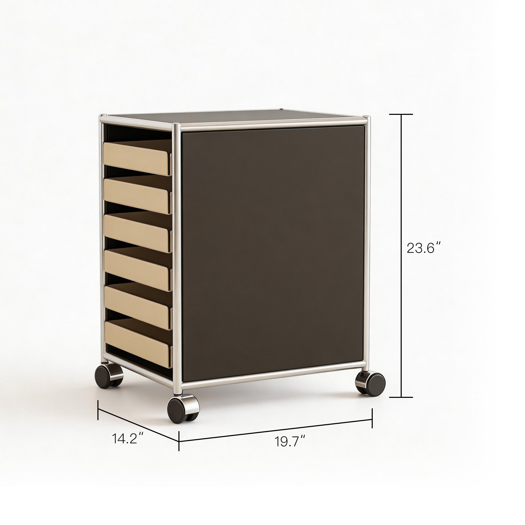 Narrow Multi-Drawer Cart