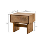 WovenHaven Bedside Table