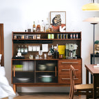 Pegboard Mid-Century Cabinet
