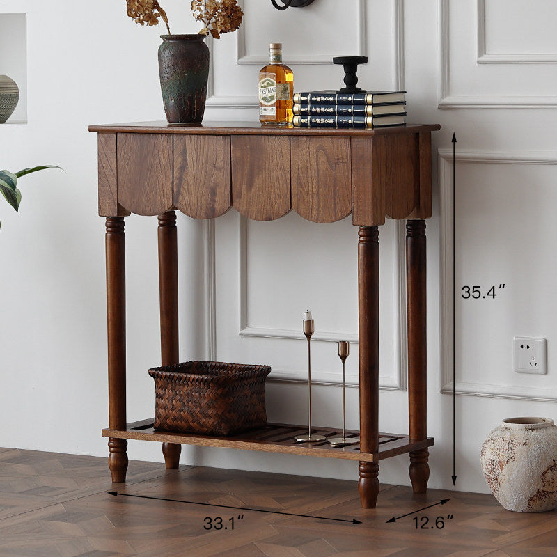 Scalloped Console Table