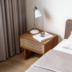 WovenHaven Bedside Table