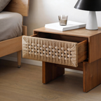 WovenHaven Bedside Table