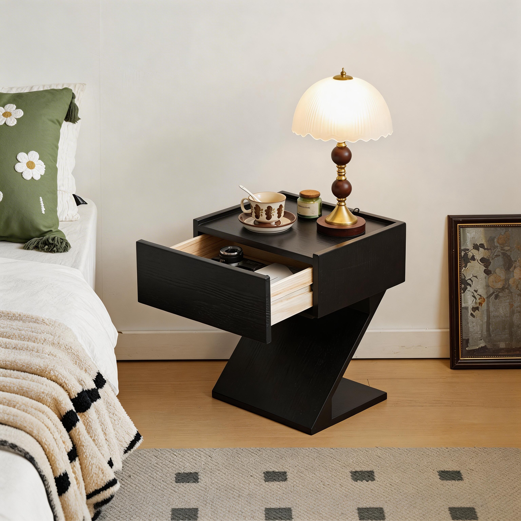 Z-Frame Minimalist Nightstand