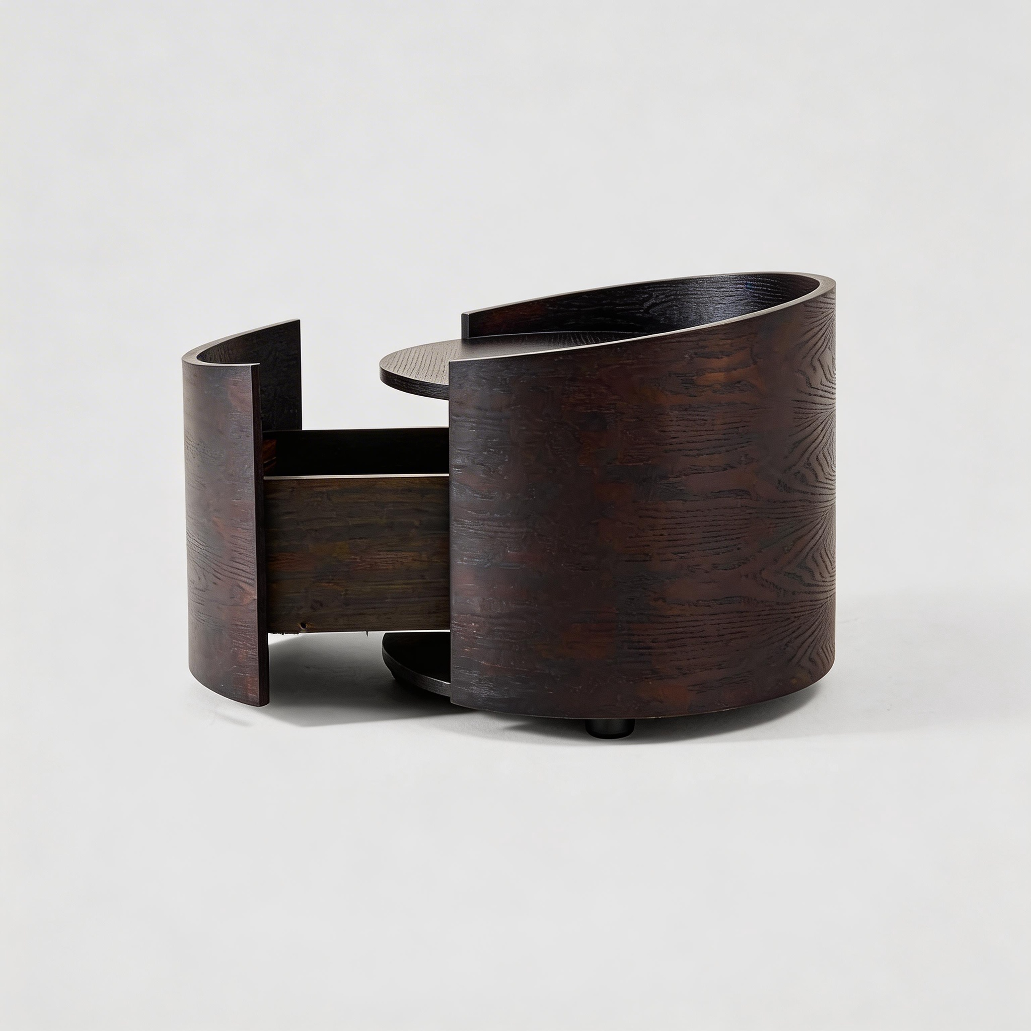 Round Minimalist Nightstand