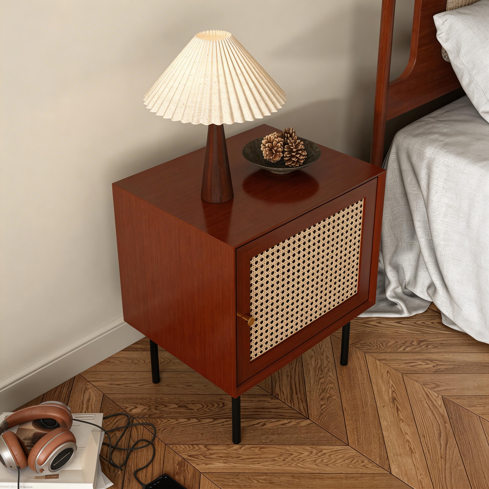 Rattan Accent Cabinet