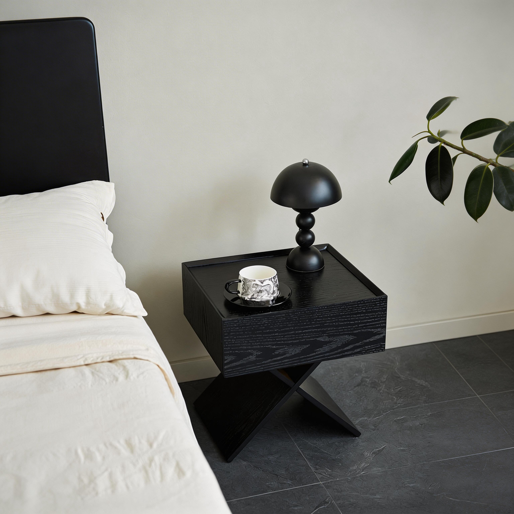 X-Frame Minimalist Nightstand