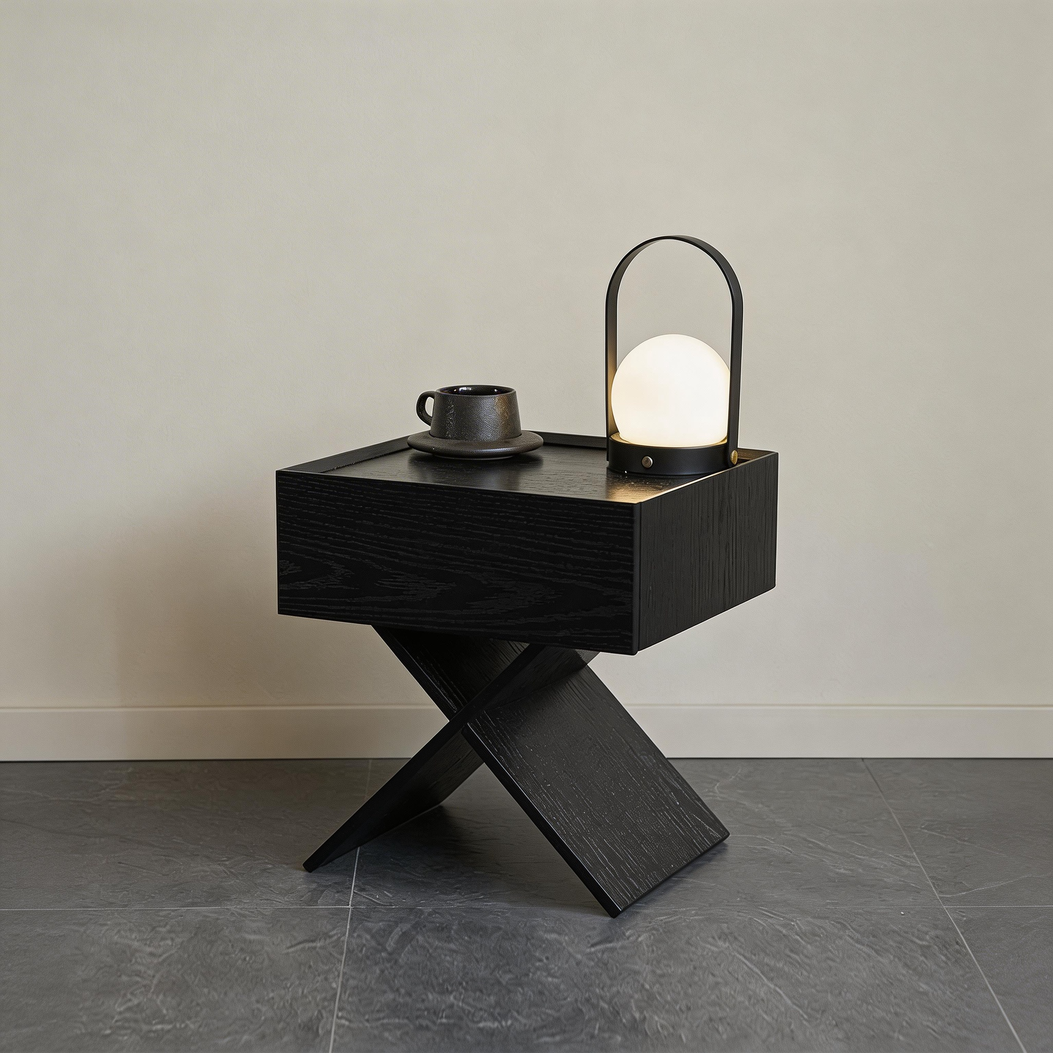 X-Frame Minimalist Nightstand