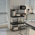 Mirror-Finish Stainless Steel Minimalist Three-Tier Display Stand