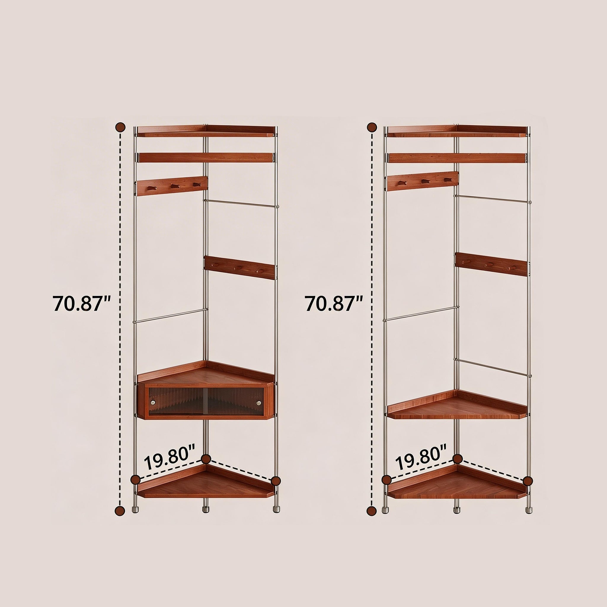 L-Shaped Multi-Function Rack