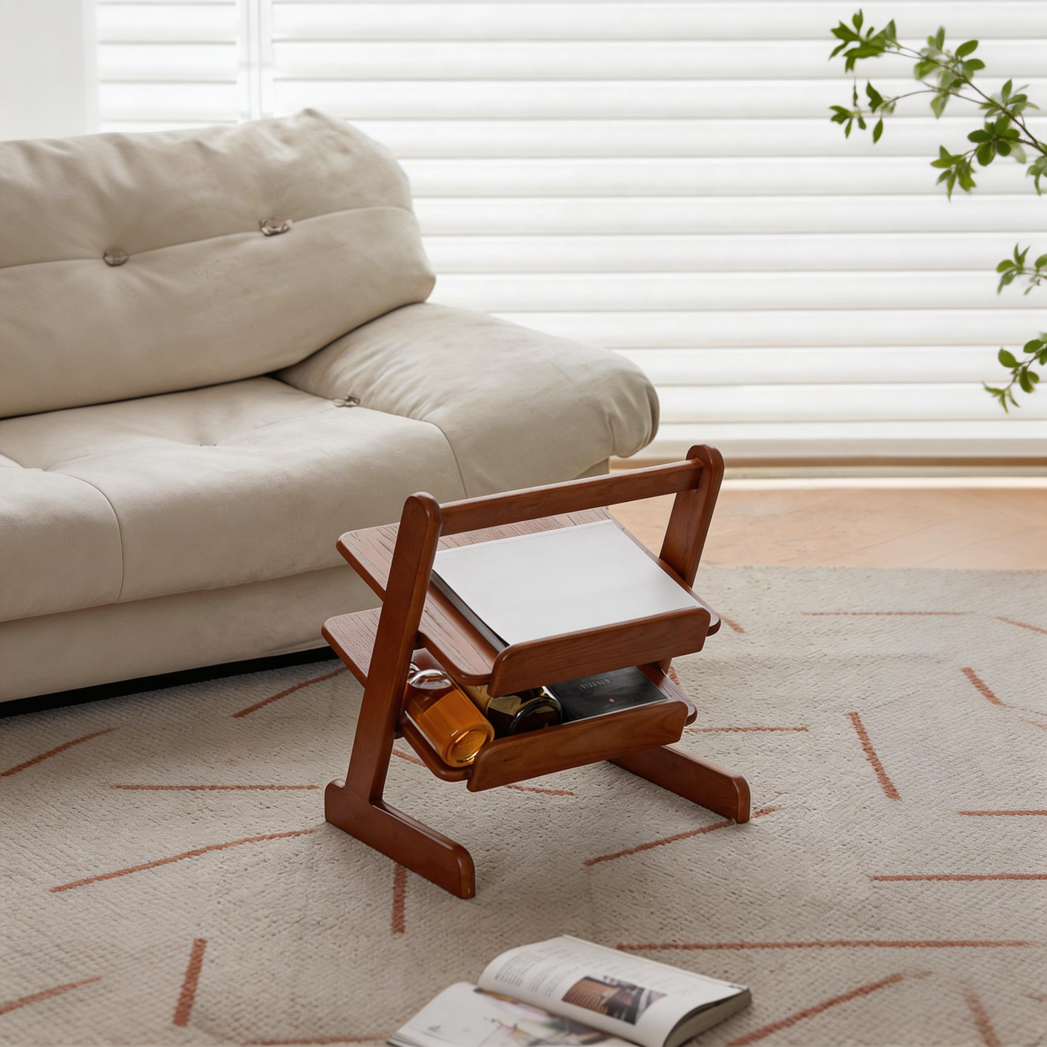 Minimalist Wooden A-Frame Shelves