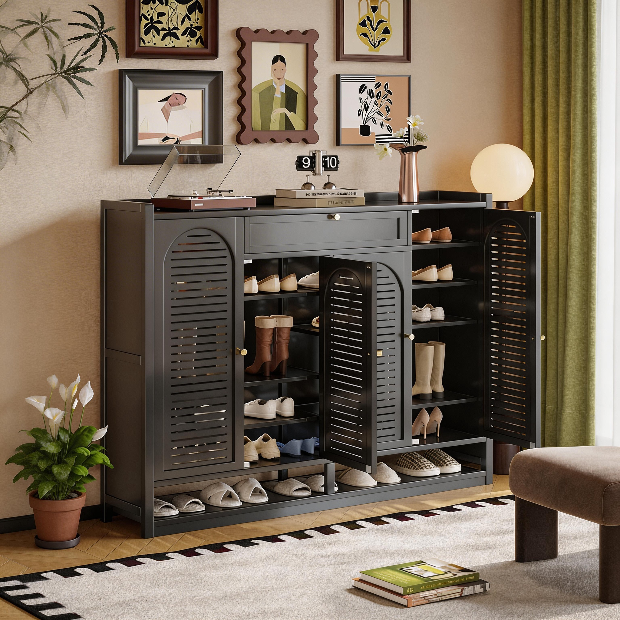 Spacious Entryway Shoe Cabinet