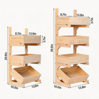 Tiered Wooden Storage Tower